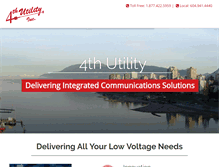 Tablet Screenshot of 4thutility.com